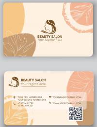 کارت ویزیت سالن زیبایی لایه باز