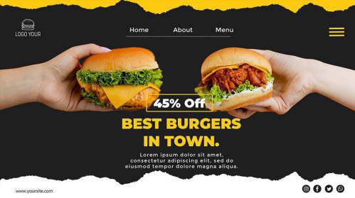 قالب صفحه فرود لایه باز